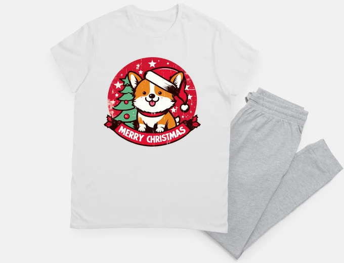 Pigiama corgi di Natale