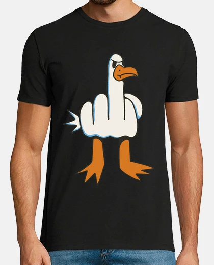 Tee-shirt cormoran mouette rieuse rebelle rebel anar 