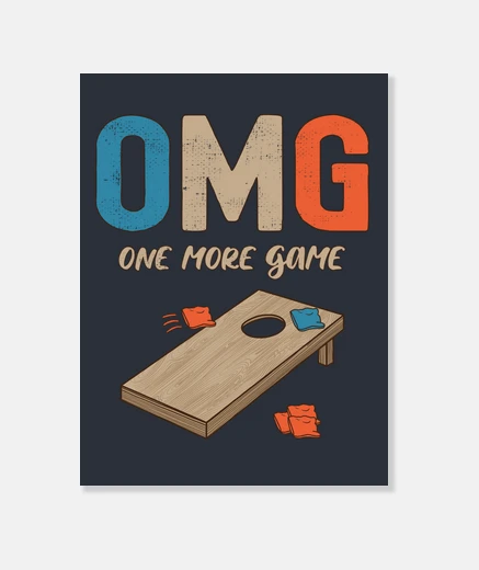 Wall cornhole omg one more game