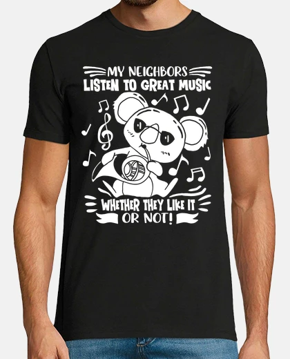 T-shirt corno francese strumento cornista music