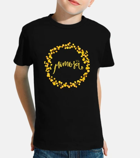 Ropa corona de flores de mimosa