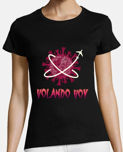 Playera coronavirus en avión