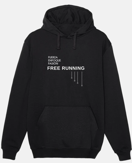 Sudadera Corre con libertad y destreza