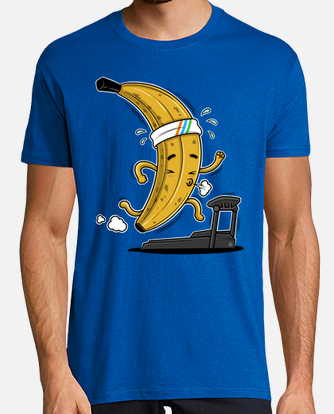velocidad Horizontal Colega Camiseta corre plátano | laTostadora