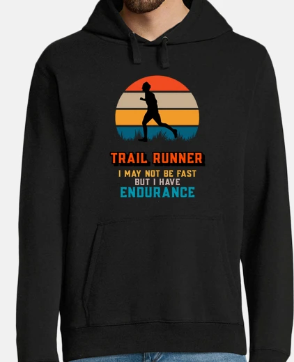 Sudadera corredor de senderos puede que no sea r