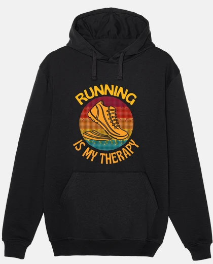 Sudadera correr es mi terapia