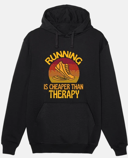 Sudadera correr es mi terapia
