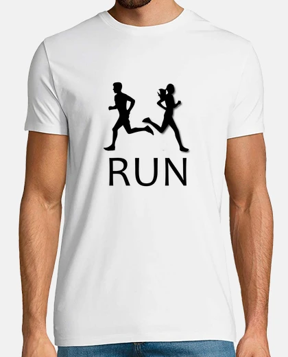 Camiseta correr silueta mujer hombre