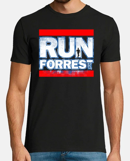 T-shirt corri per la foresta