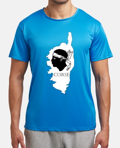 T-shirt Corsica Corse map flag