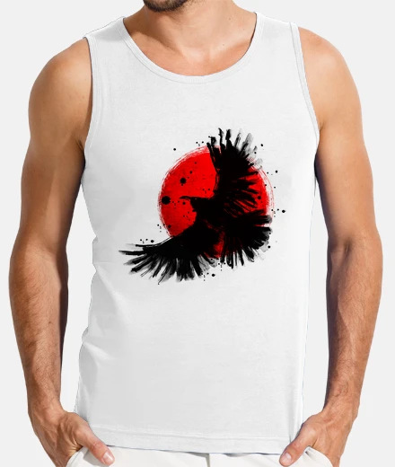 T-shirt corvo nero