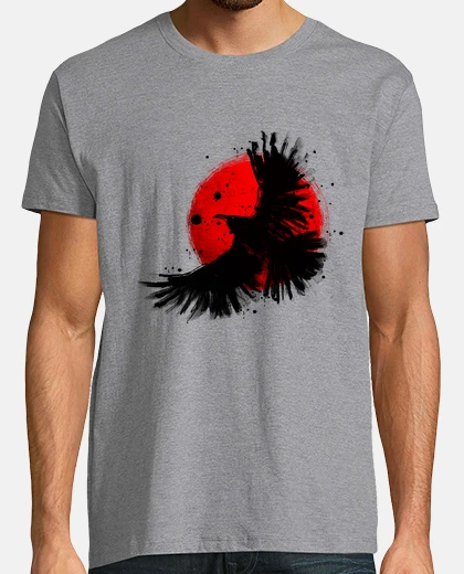 T-shirt corvo nero