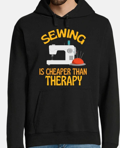 Sudadera coser es mi terapia tejer
