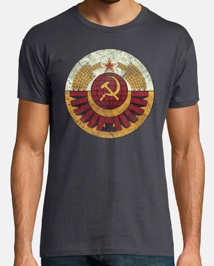 T-shirt cosmonauta CCCP coat of arms