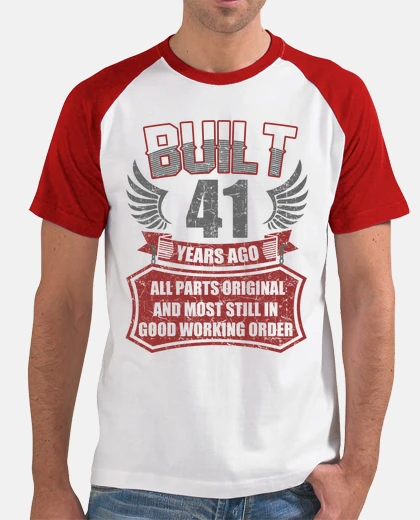 T-shirt costruito 41 anni fa tutte le parti ori