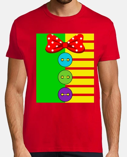 T-shirt costume da clown divertenti e colorato