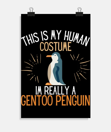 Poster costume humain je suis vraiment un manc