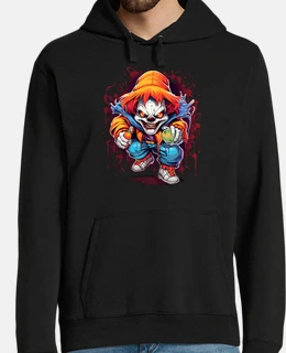costume da clown spaventoso malvagio ar