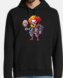 costume da clown spaventoso malvagio ar