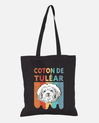 Coton de tulear dog coton de tulears bag tostadora