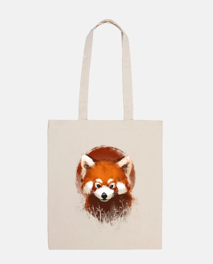 Sac coucher de soleil panda roux - nature animale