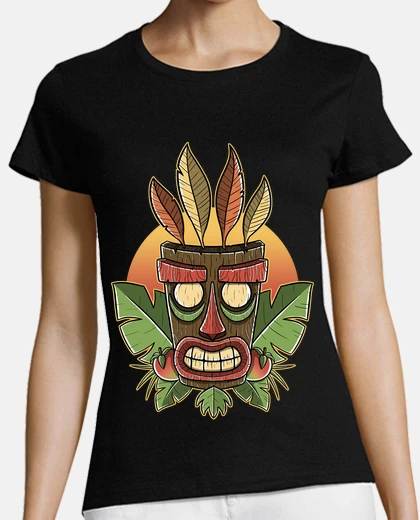 Tee-shirt coucher du soleil tiki