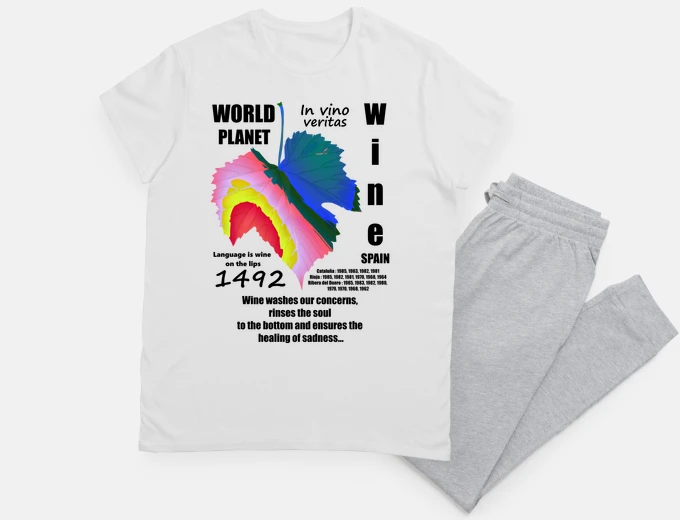 Pyjama couleurs du vin d39espagne