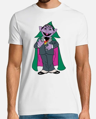 123 Sesame deals Street * Adult/ Men's Size Medium * Count Dracula •RARE• T-Shirt