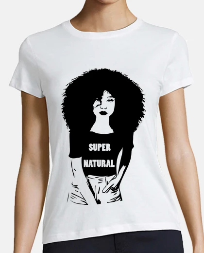 Tee-shirt coupe afro affirmation identité Afrique pochoir graffiti street art 