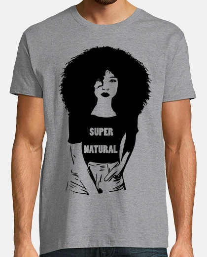 Tee-shirt coupe afro affirmation identité Afrique pochoir graffiti street art 