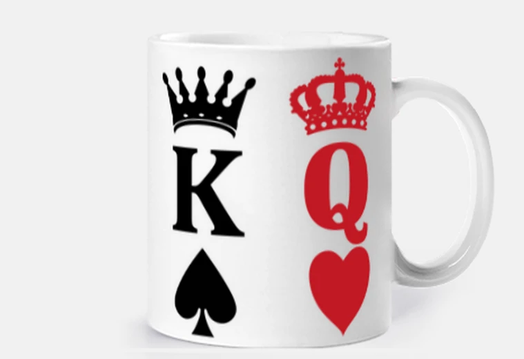Cup couple king of peaks lady of hearts lov