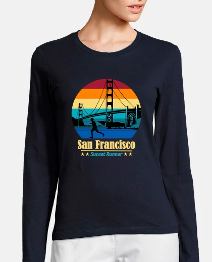 Tee-shirt coureur de san francisco - homme qui co