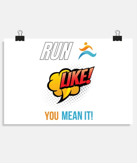 Poster courir comme tu le penses