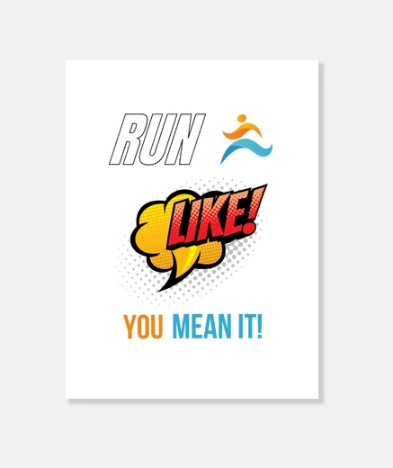 Tableau courir comme tu le penses