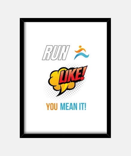 Cadre courir comme tu le penses