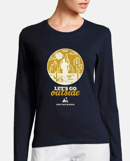 Tee-shirt courir le monde - homme qui court