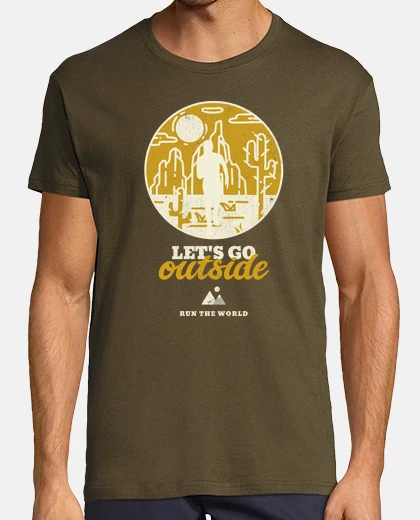 Tee-shirt courir le monde - homme qui court