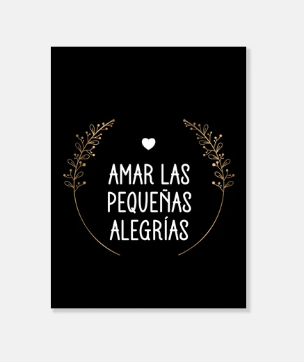 Tableau couronne d39amar las pequeñas alegrías