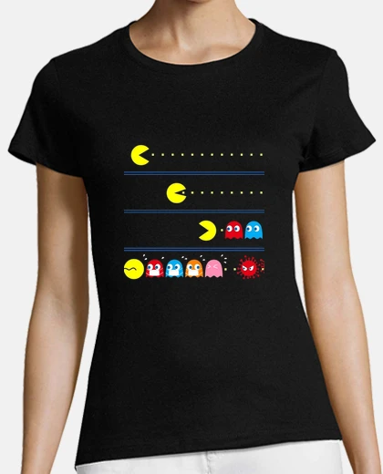 Tee-shirt Covid-19 Coronavirus Pac man
