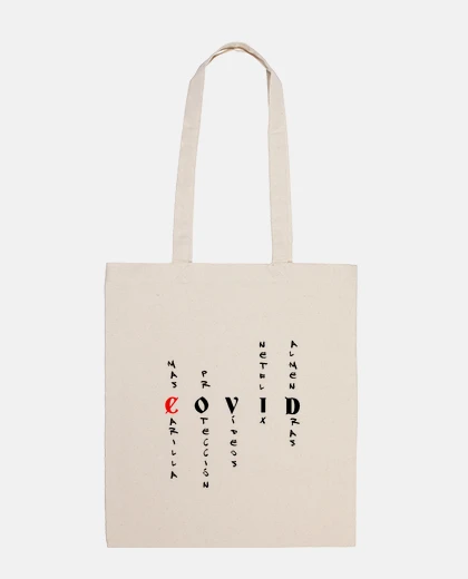 Bag covid in letters