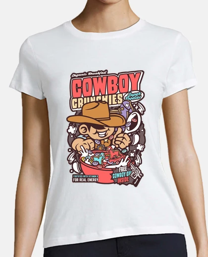 T-shirt cow boy c run chies