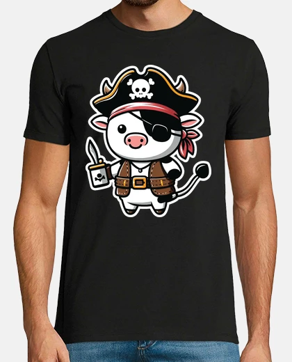 Playera cow pirate
