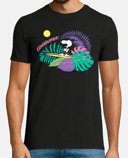 T-shirt Cowabunga Snoopy Surfing