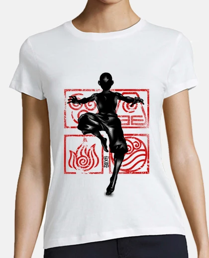 Tee-shirt cramoisi aang