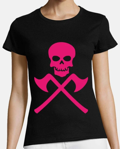 Tee-shirt crâne avec haches croisées