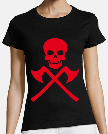 Tee-shirt crâne avec haches croisées