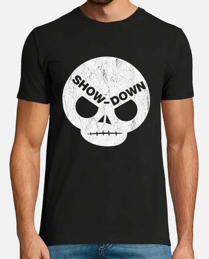 Tee-shirt crâne brawl stars show-down 2 gamer jeu vidéo jeu portable