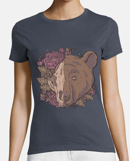 Tee-shirt crâne d39ours d39automne