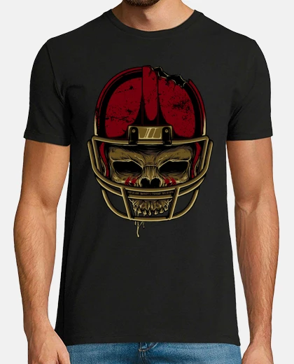 Tee-shirt crâne de football américain