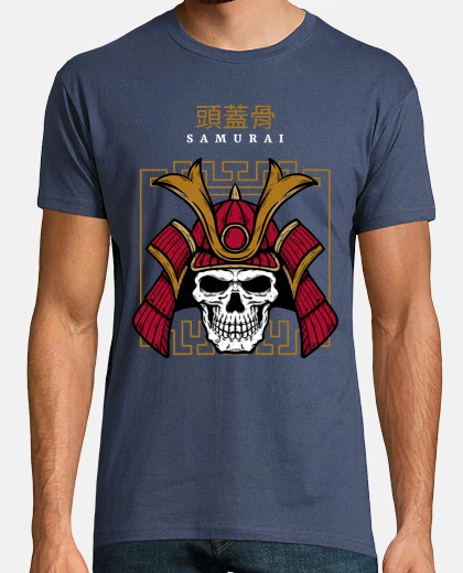 Tee-shirt crâne de samouraï